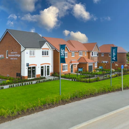 CGI External street scene at Summers Bridge development